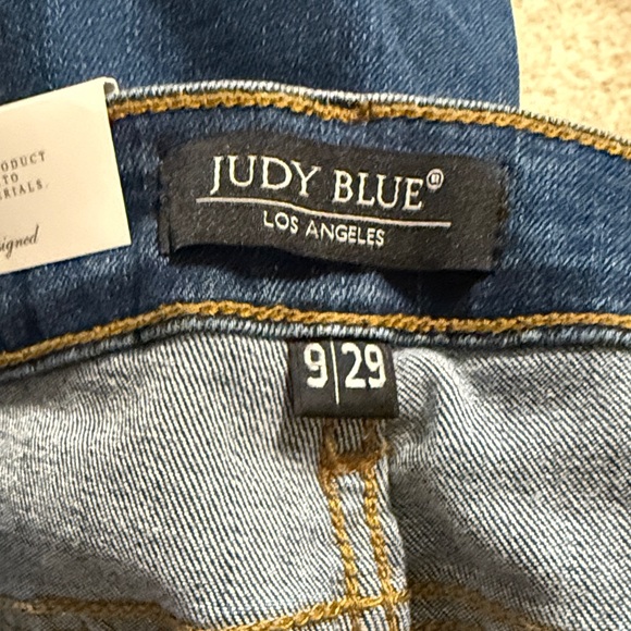 NWT Judy Blue Distressed Leopard Patch Skinny Jeans Women's, Size 9/29 Stretch - Picture 5 of 11